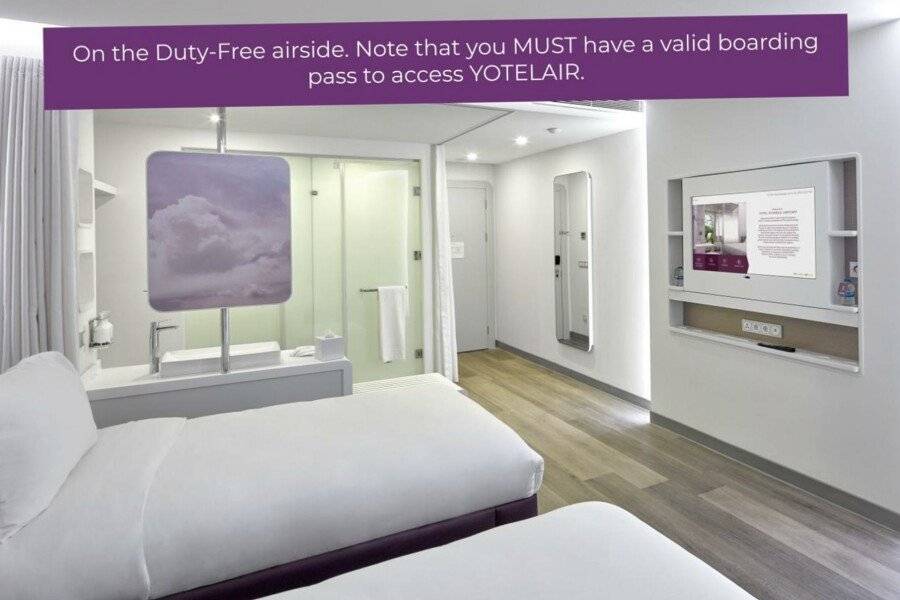 Yotel Istanbul Airport hotel (airside) hotel bedroom