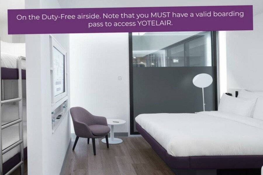 Yotel Istanbul Airport hotel (airside) hotel bedroom