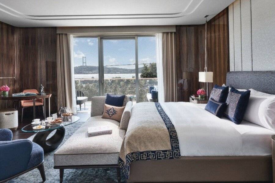 Mandarin Oriental Bosphorus hotel bedroom,ocean view