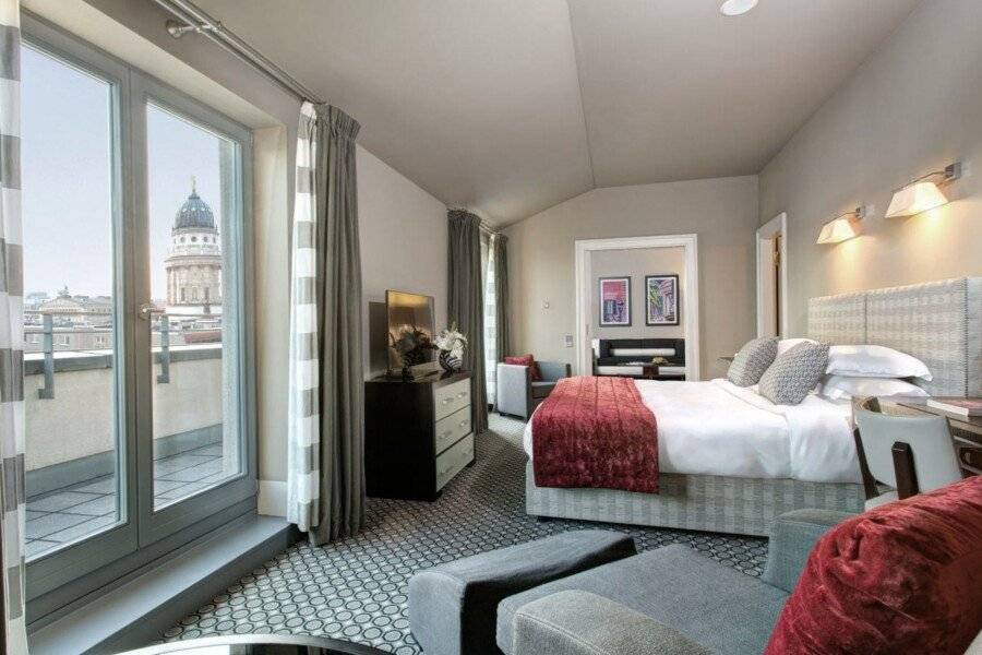 Rocco Forte Hotel De Rome hotel bedroom,balcony,ocean view