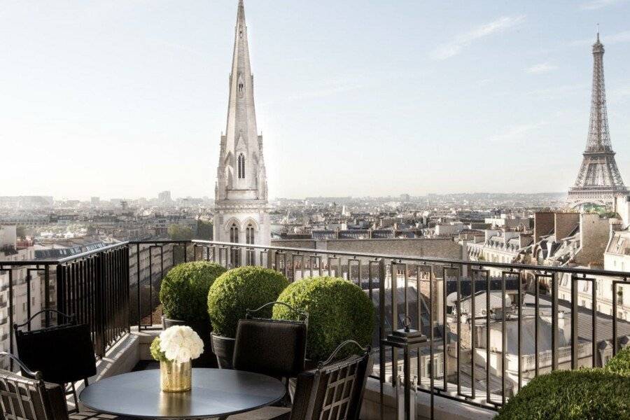 Four Seasons Hotel George V Paris , balcony, ocean view