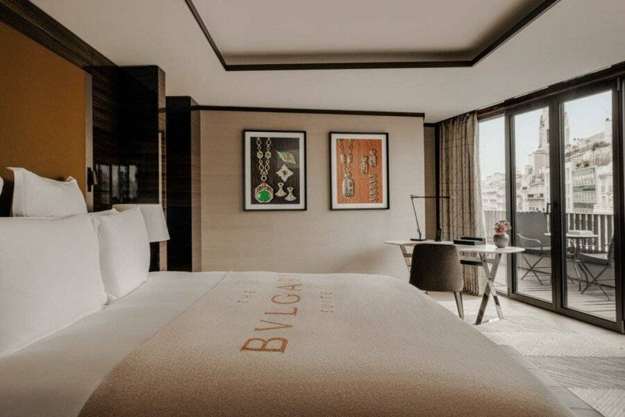 Bulgari Hotel Paris hotel bedroom,balcony