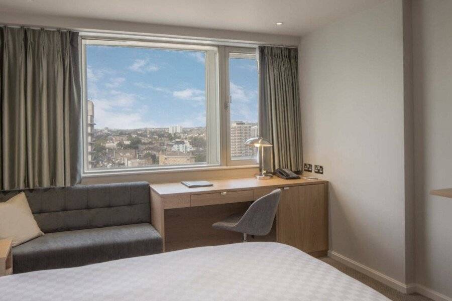Hilton Metropole hotel bedroom,city view