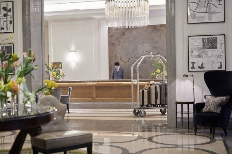 Corinthia London lobby,front desk,