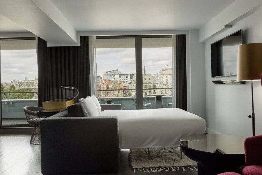 Sea Containers hotel bedroom,ocean view