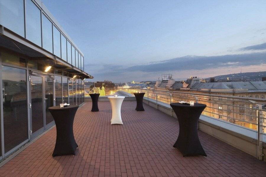 Crowne Plaza Budapest, an IHG Hotel rooftop pool,bar,ocean view