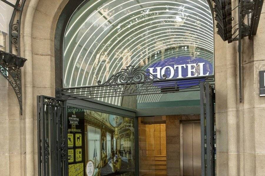 Hotel Continental Barcelona facade,lobby