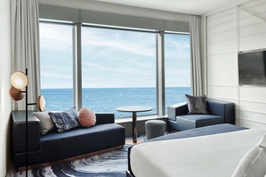 W Barcelona hotel bedroom,ocean view