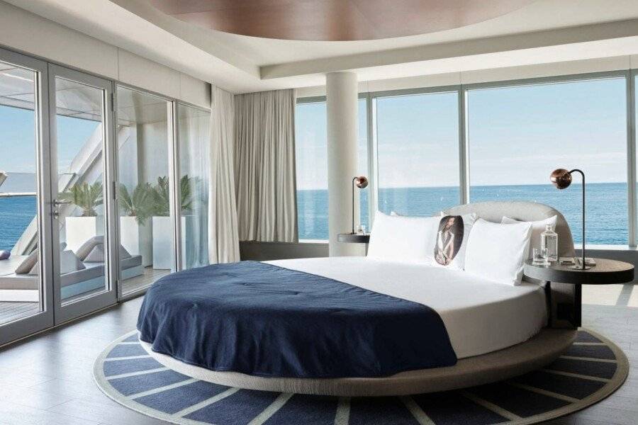 W Barcelona hotel bedroom,ocean view