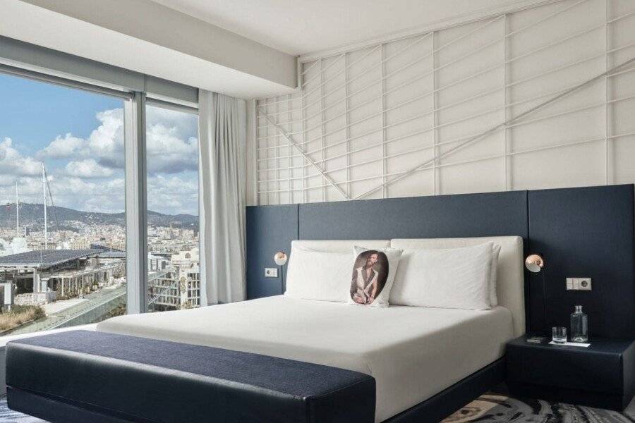 W Barcelona hotel bedroom,ocean view