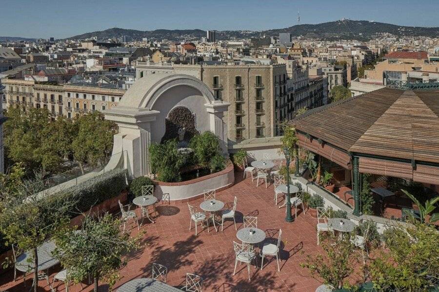 Hotel El Palace Barcelona rooftop pool,restaurant,bar,garden,ocean view