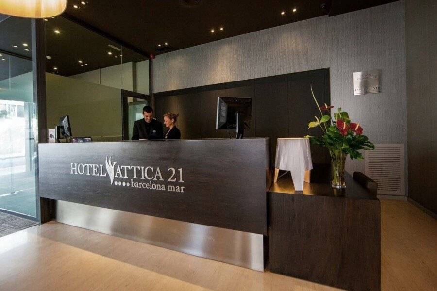 Attica 21 Barcelona Mar front desk, lobby