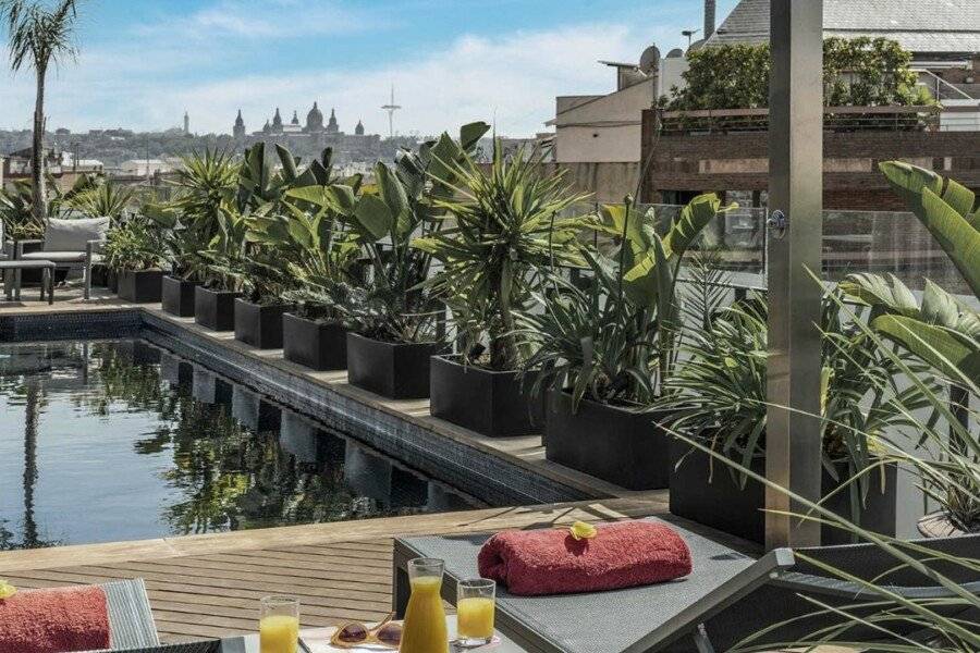 Cram Hotel rooftop pool,spa,garden,ocean view