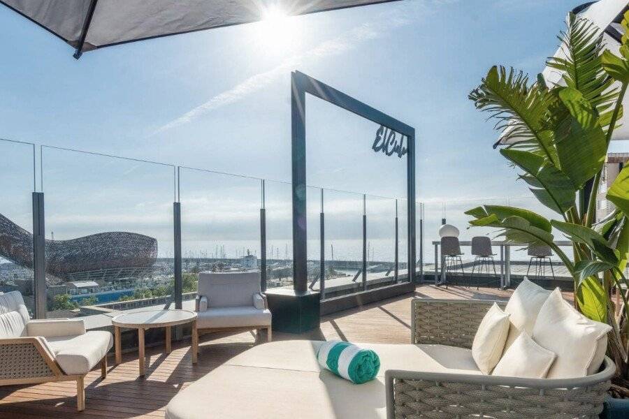 Sofitel Barcelona Skipper rooftop pool,ocean view