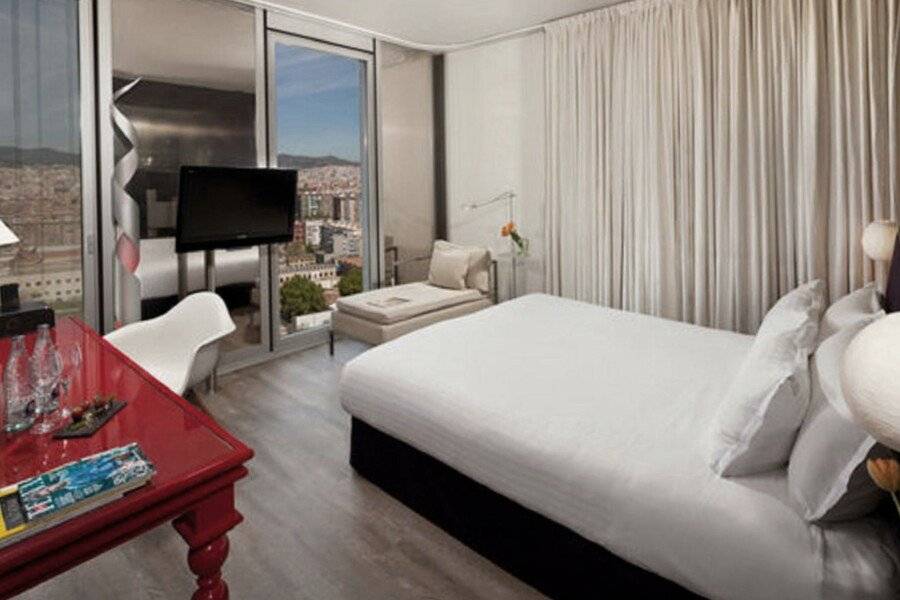 Melia Barcelona Sky 4* Sup hotel bedroom,ocean view