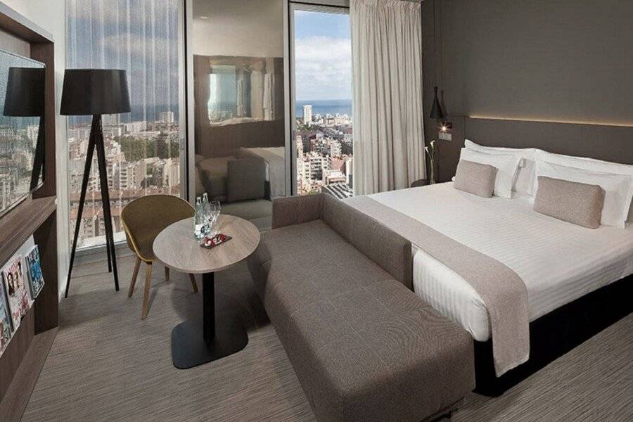 Melia Barcelona Sky 4* Sup hotel bedroom,ocean view