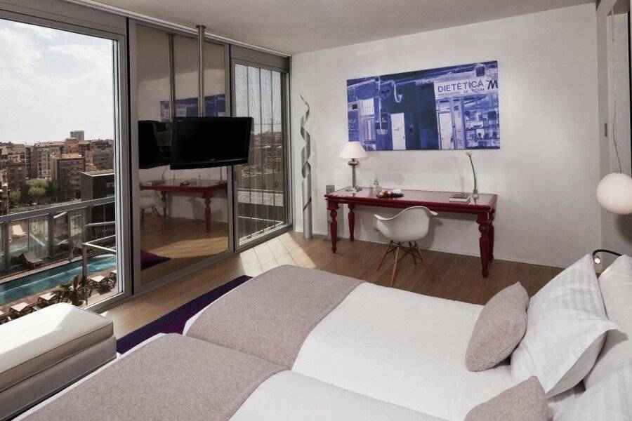 Melia Barcelona Sky 4* Sup hotel bedroom,ocean view