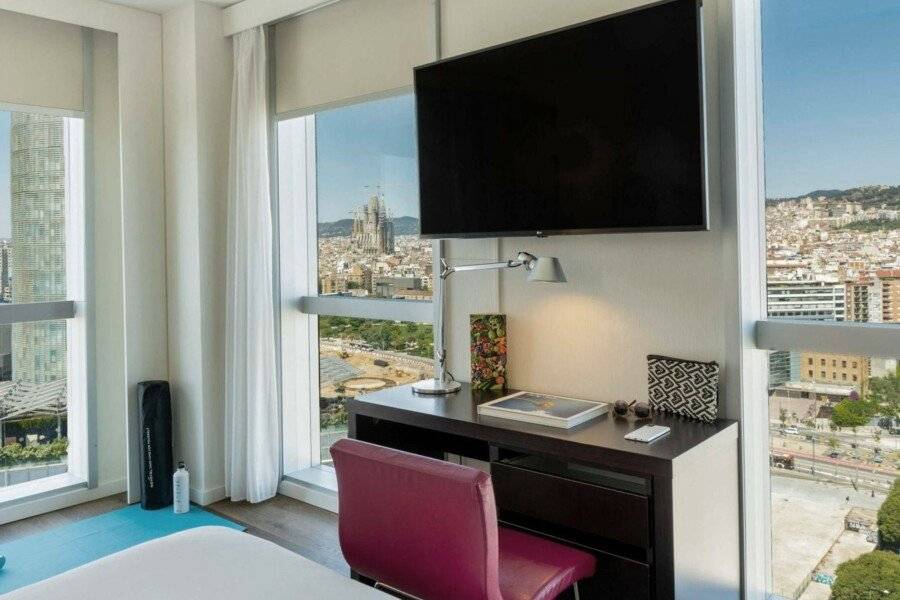 Novotel Barcelona City hotel bedroom,ocean view