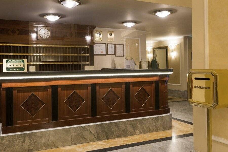 Doria Grand Hotel front desk, lobby