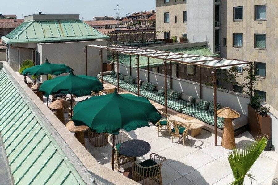 Radisson Collection Hotel, Santa Sofia Milan rooftop pool,restaurant,bar,garden