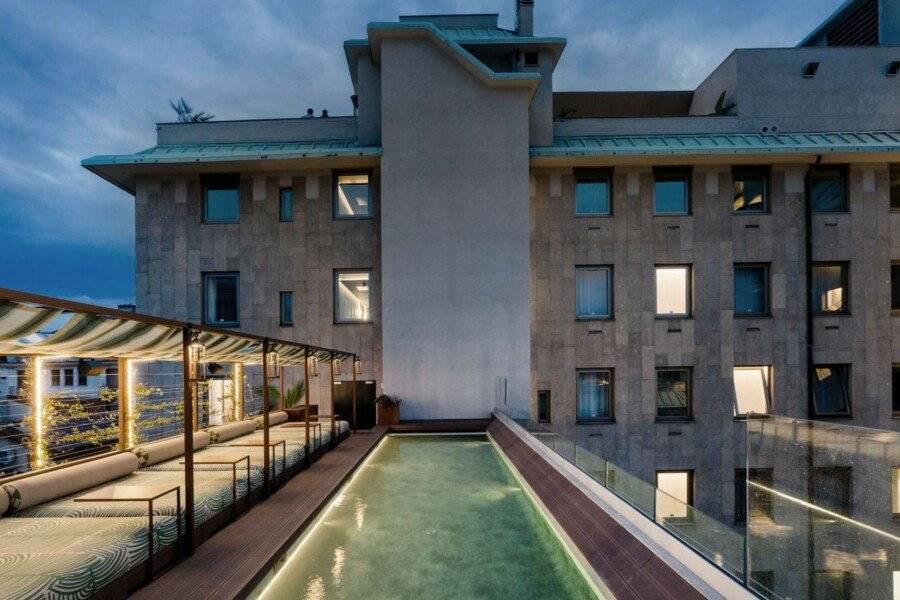 Radisson Collection Hotel, Santa Sofia Milan facade, rooftop pool