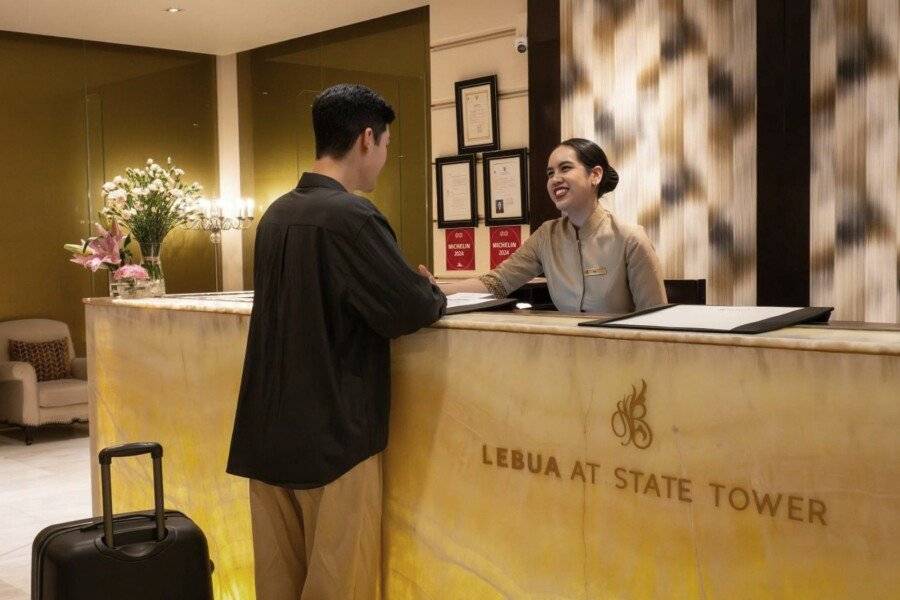 lebua at State Tower front desk, lobby