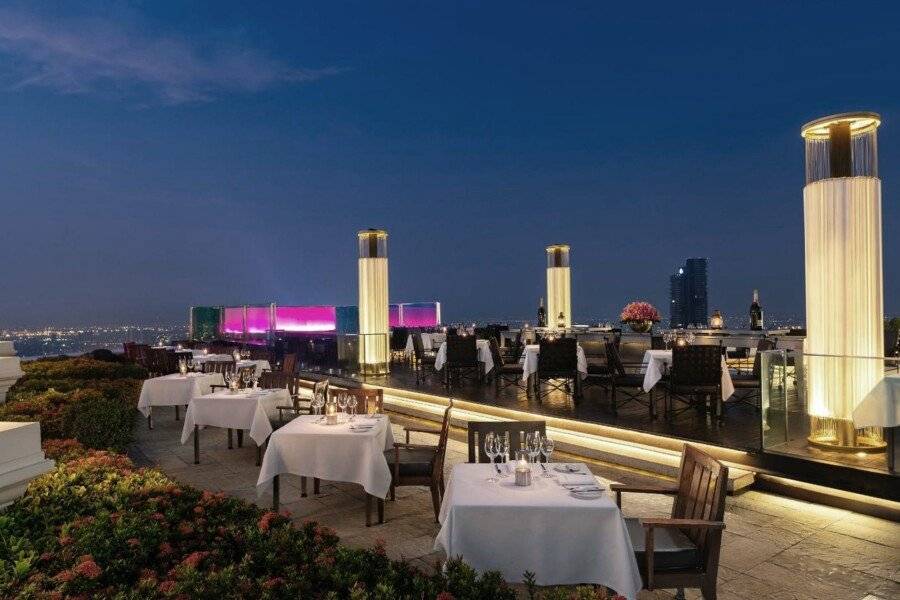 lebua at State Tower rooftop pool, restaurant, bar, ocean view