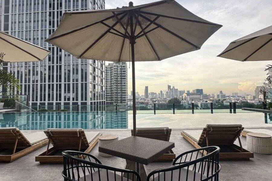 Urbana Sathorn Hotel rooftop pool,ocean view