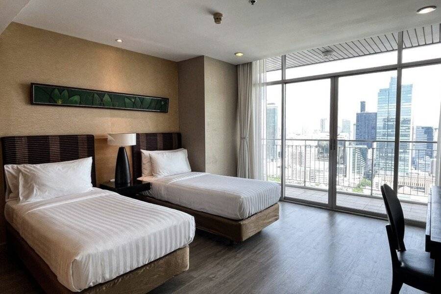 Urbana Sathorn Hotel hotel bedroom,ocean view