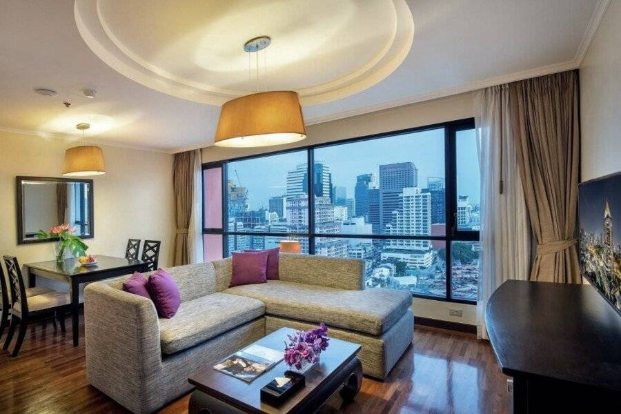 Bandara Suites Silom hotel bedroom,ocean view