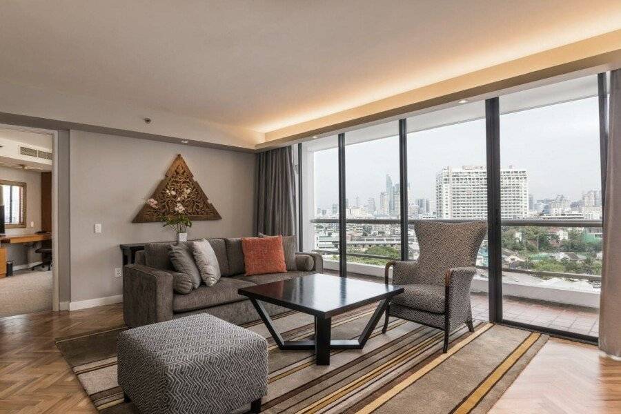 Chatrium Residence Sathon Bangkok hotel bedroom,ocean view