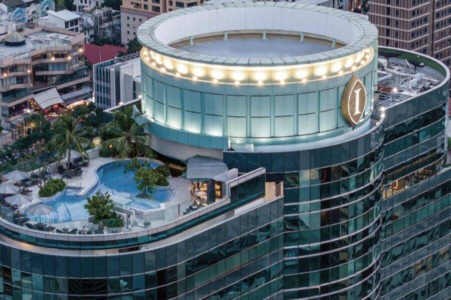 InterContinental Bangkok facade,rooftop pool,outdoor pool