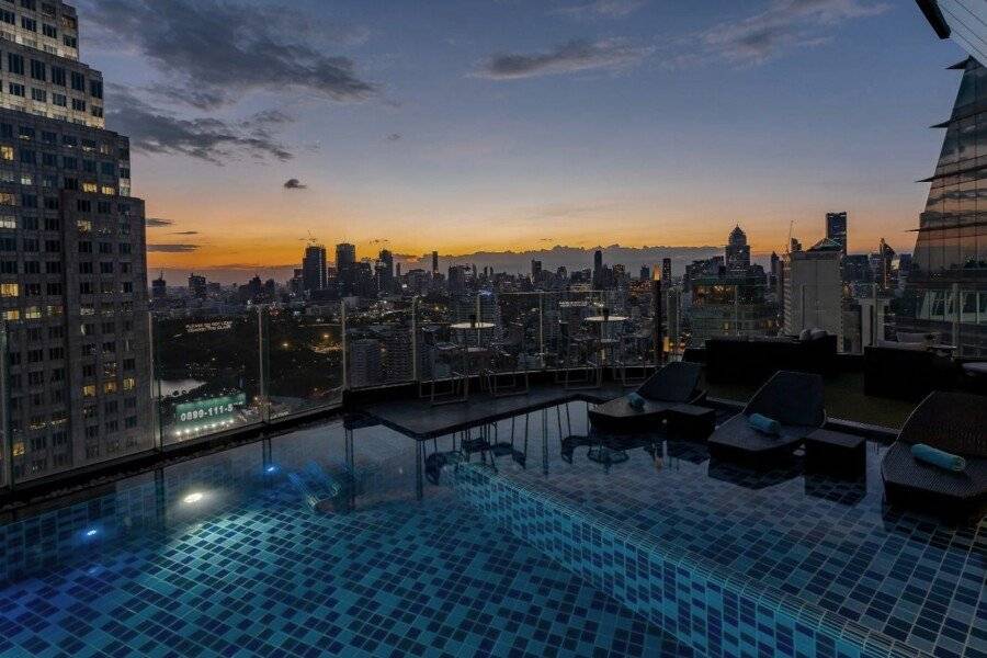 The Continent Hotel Sukhumvit  rooftop pool,ocean view