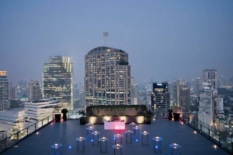 Bangkok Marriott Marquis Queens Park rooftop pool,bar,ocean view