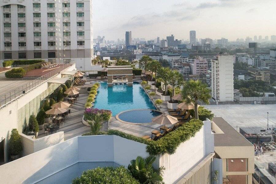 The Berkeley Hotel Pratunam - SHA Extra Plus rooftop pool,outdoor pool,spa,garden,ocean view