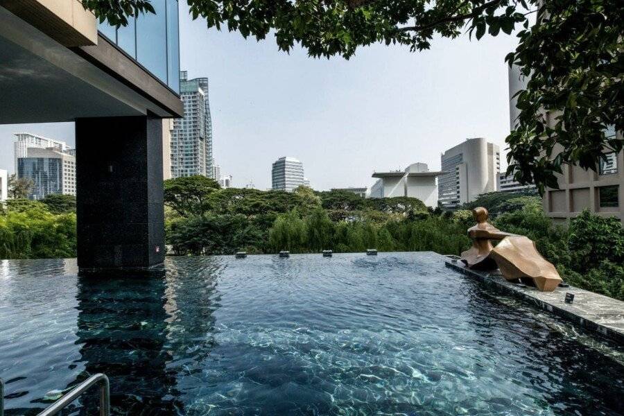 Kimpton Maa-Lai Bangkok, an IHG Hotel infinity pool, outdoor pool, garden, hotel facade