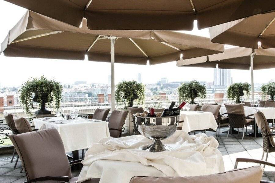 Le Palais Art Hotel Prague rooftop pool, restaurant, bar