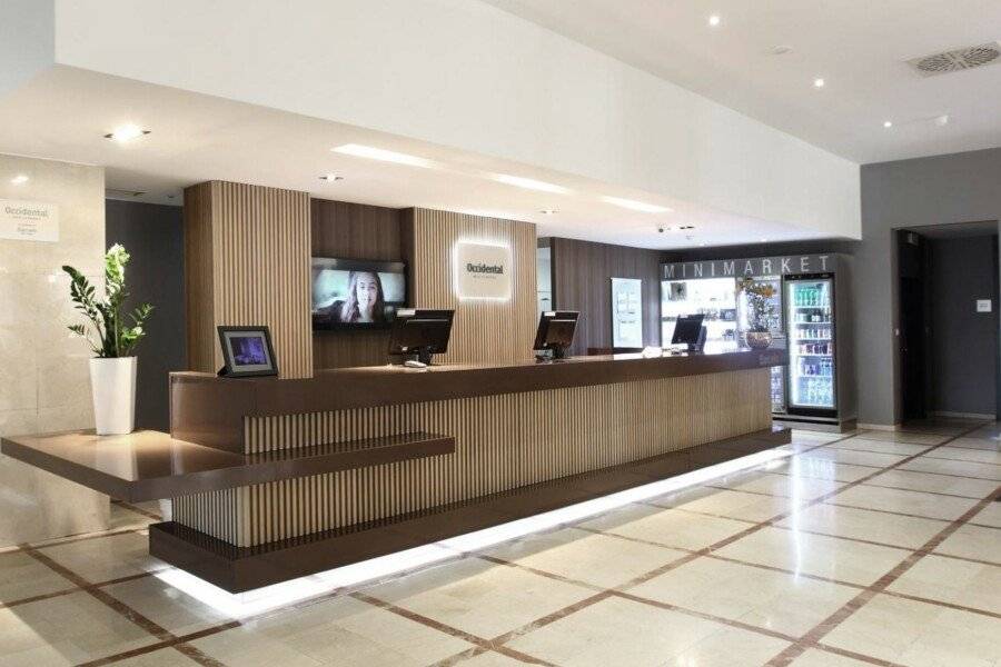 Occidental Praha lobby,front desk