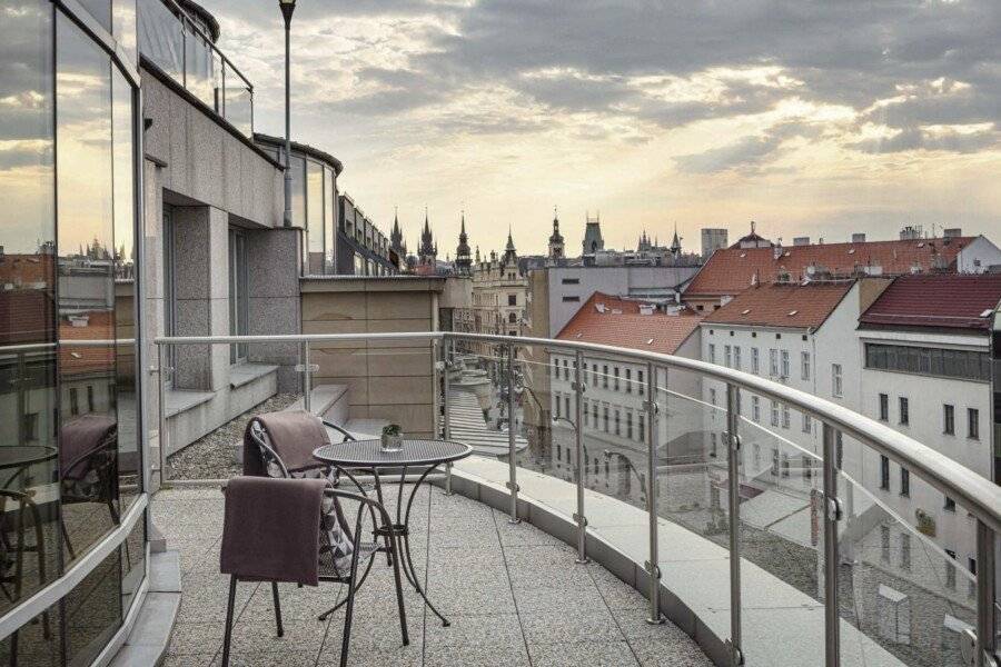 Prague Marriott Hotel balcony,ocean view