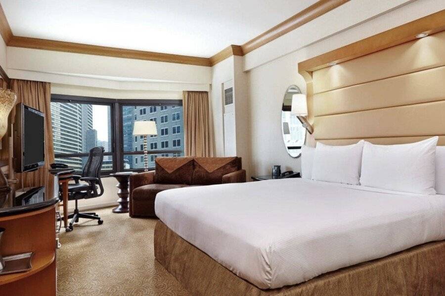 New York Hilton Midtown hotel bedroom