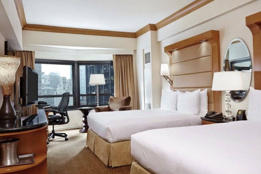 New York Hilton Midtown hotel bedroom