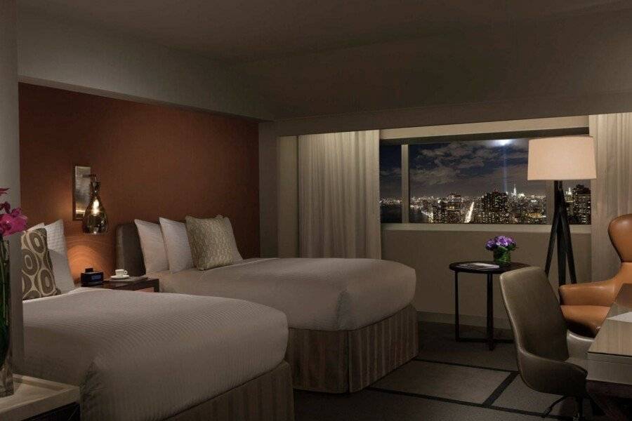 Millennium Hilton New York One UN Plaza hotel bedroom,city view