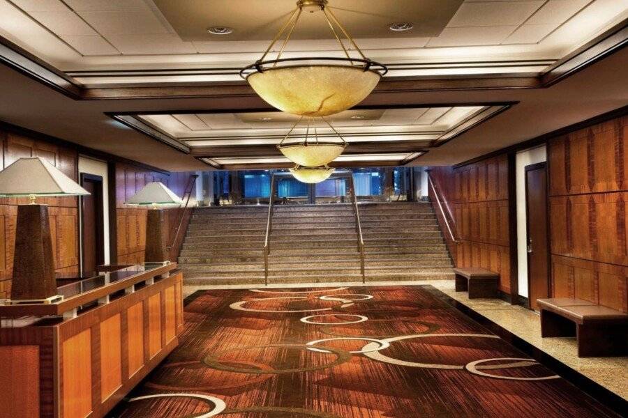 Sheraton New York Times Square Hotel lobby,front desk