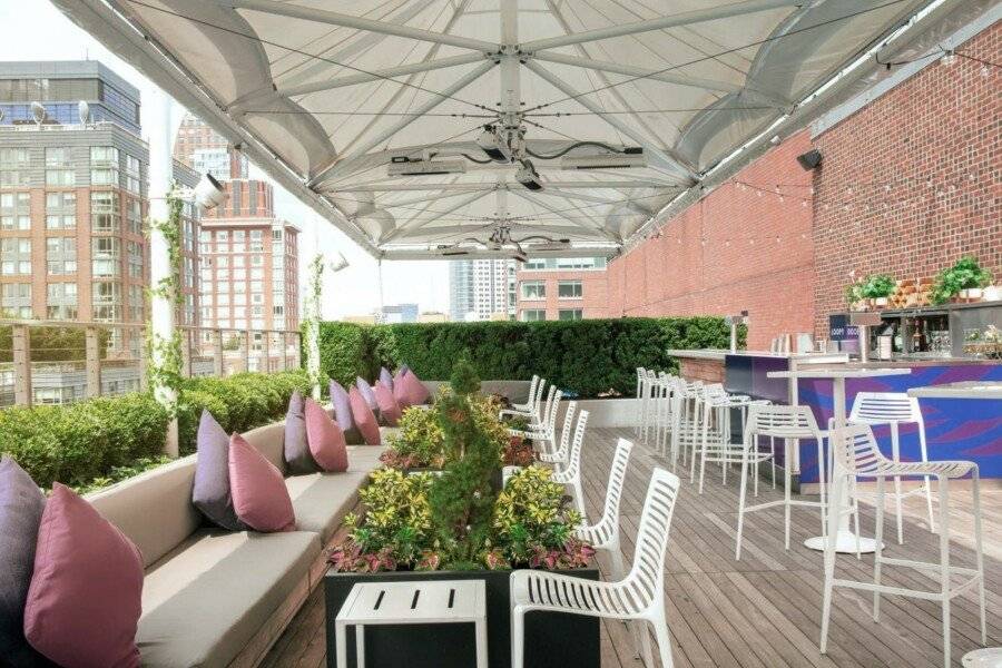 Conrad New York Downtown rooftop pool,bar