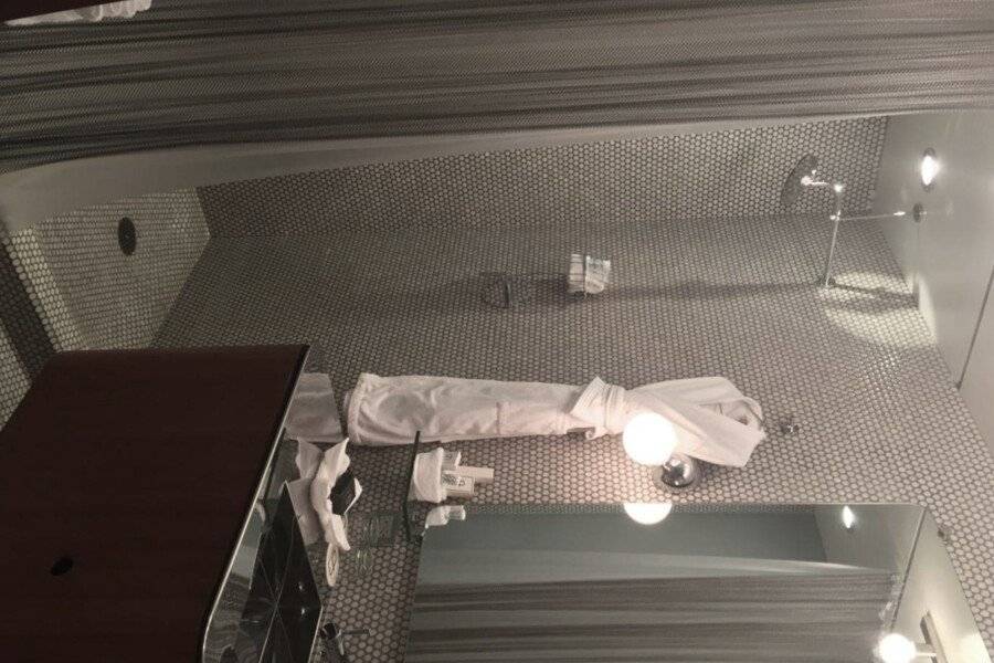 Dream Downtown, by Hyatt bathtub,hotel bedroom