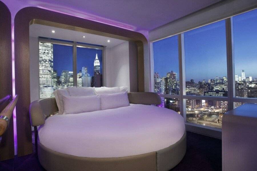 YOTEL New York Times Square hotel bedroom,ocean view