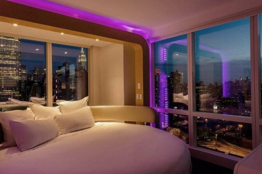 YOTEL New York Times Square hotel bedroom,ocean view