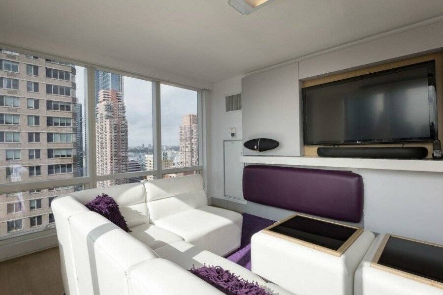 YOTEL New York Times Square hotel bedroom,ocean view