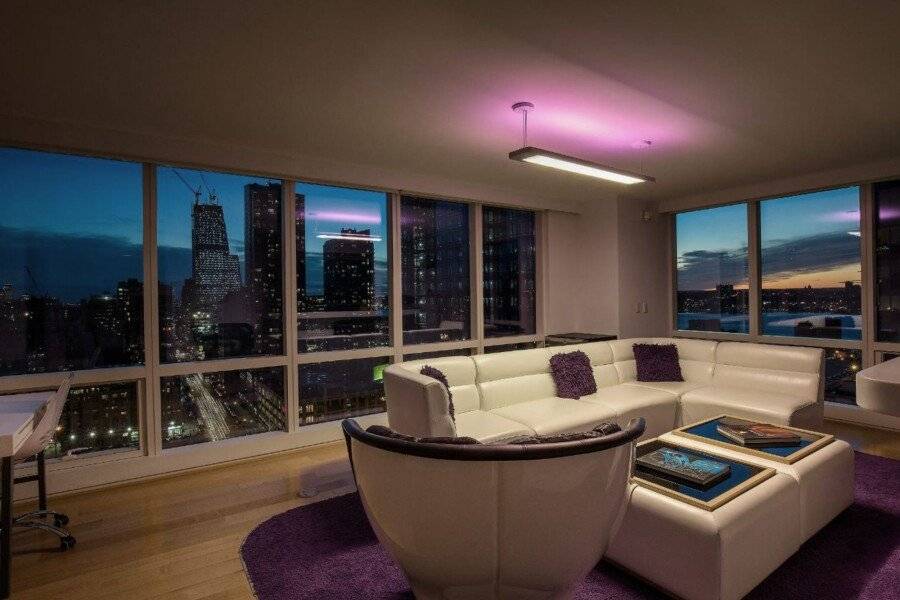 YOTEL New York Times Square hotel bedroom,ocean view