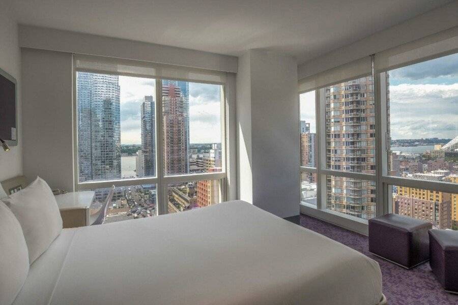 YOTEL New York Times Square hotel bedroom,ocean view